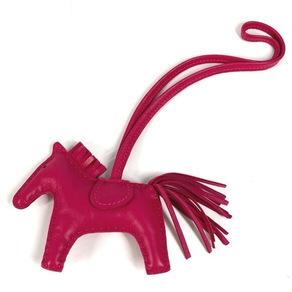HERMES Horse Rodeo PM Bag Charm Charm Accessory So Pink charm - Picture 1 of 12